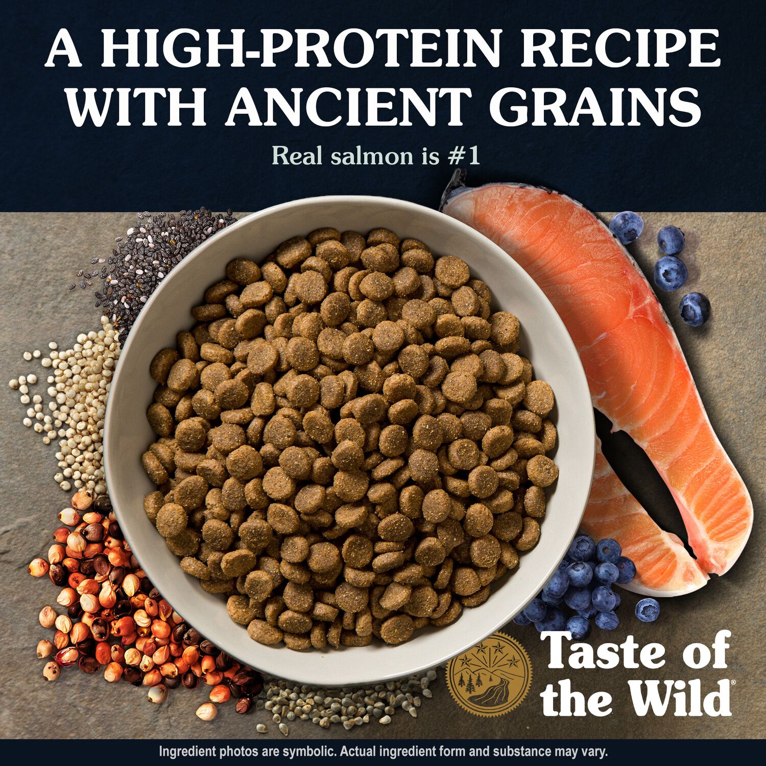 Taste Of The Wild Dry Dog Food, Ancient Stream Canine Recipe With Smoke-Flavored Salmon, 28-Lb Bag