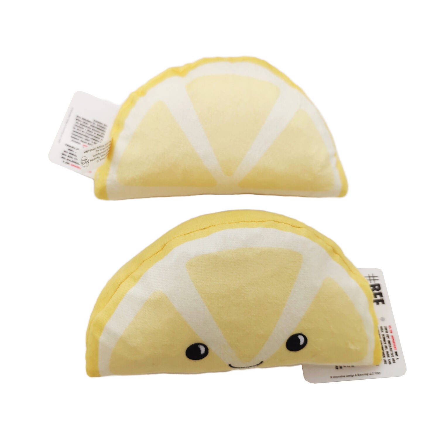 #Bff Lemon Wedge Plush Crinkle Dog Toy