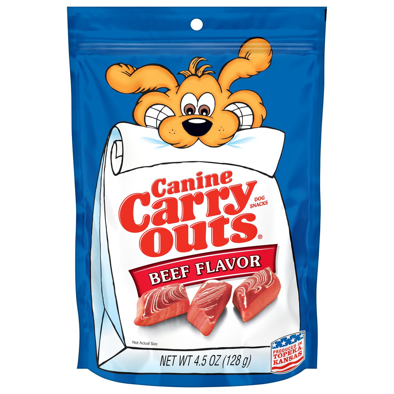 Canine Carry Outs Beef Flavored Soft & Chewy Dog Treats, 4.5-Oz Bag