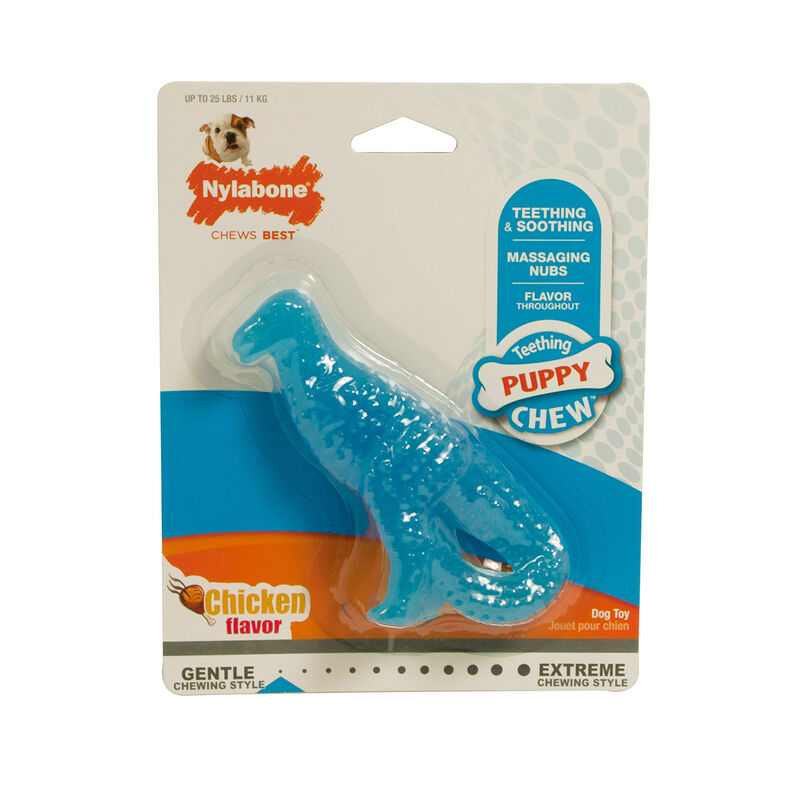 Nylabone Puppy Dental Dino Chew Dog Toy For Teething Puppies