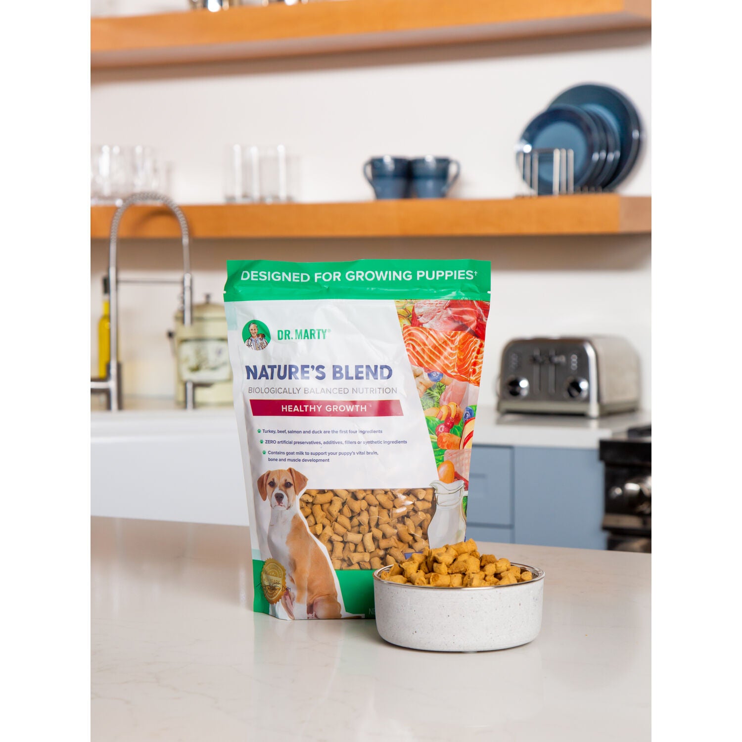 Dr. Marty Nature's Blend Healthy Growth Puppy Freeze-Dried Raw Dog Food, 48Oz
