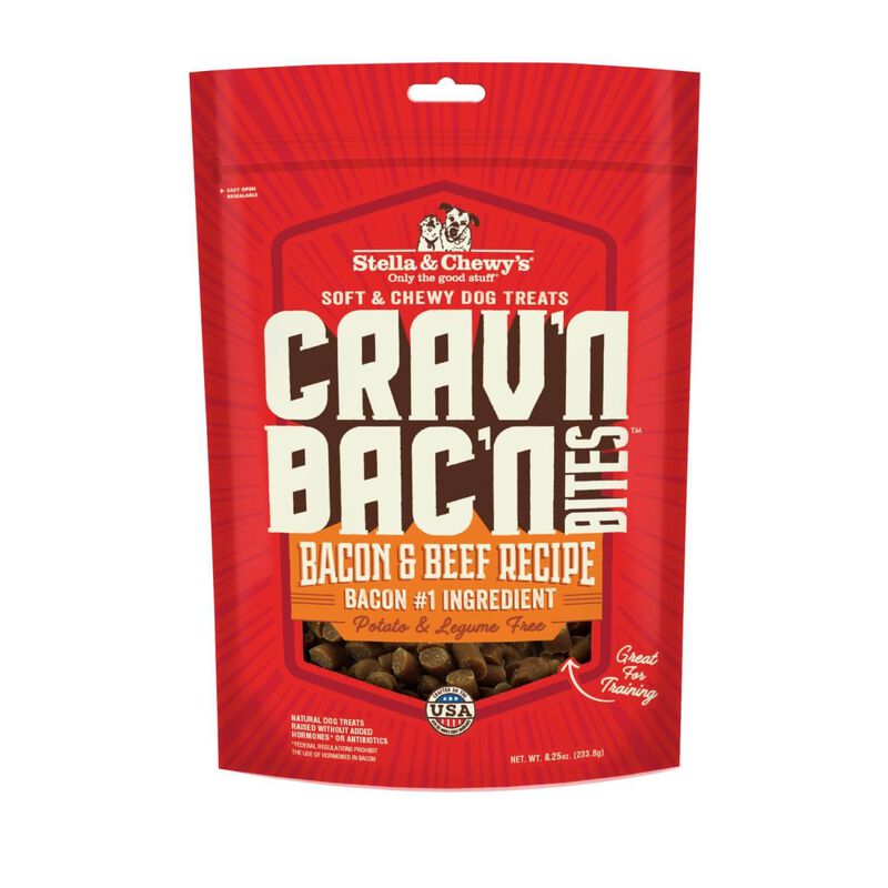Crav'N Bac'N Bites Bacon & Beef Recipe Dog Food Dog Treat image number 1