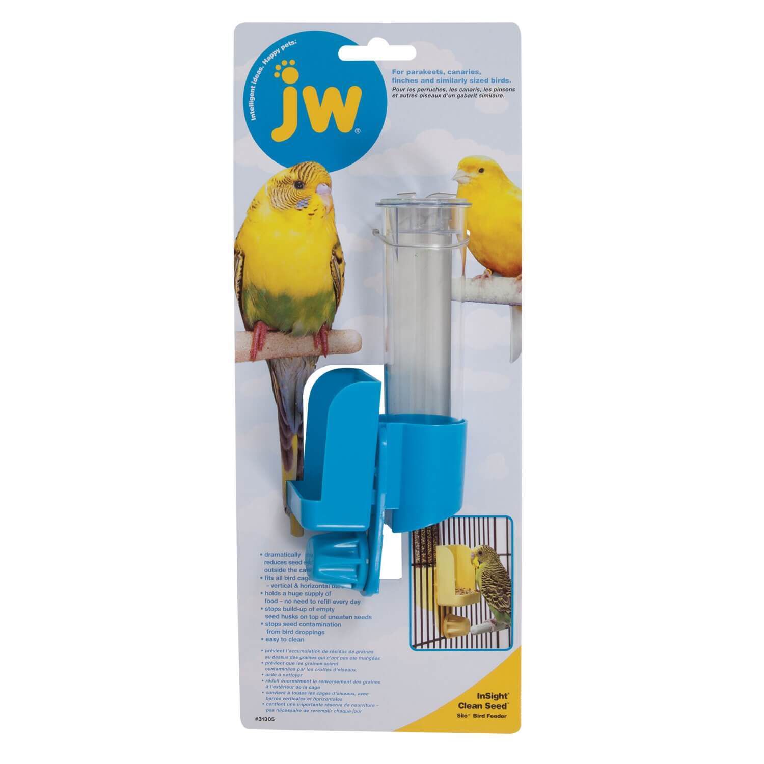 Jw Pet Insight Clean Seed Silo Bird Feeder For Birds