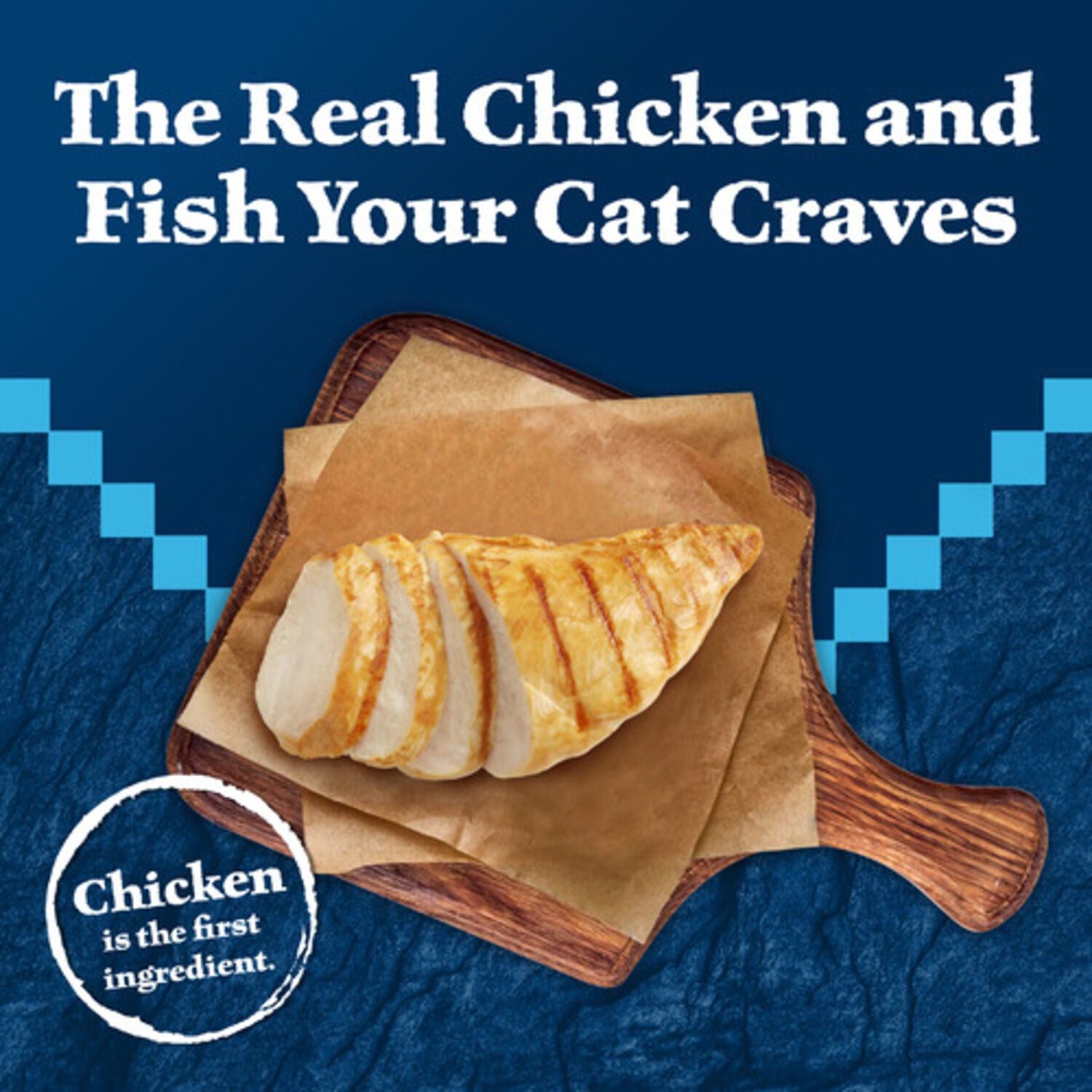 Blue Buffalo Wilderness Wild Delights Adult Wet Cat Food, Chicken & Trout Meaty Morsels, 3-Oz