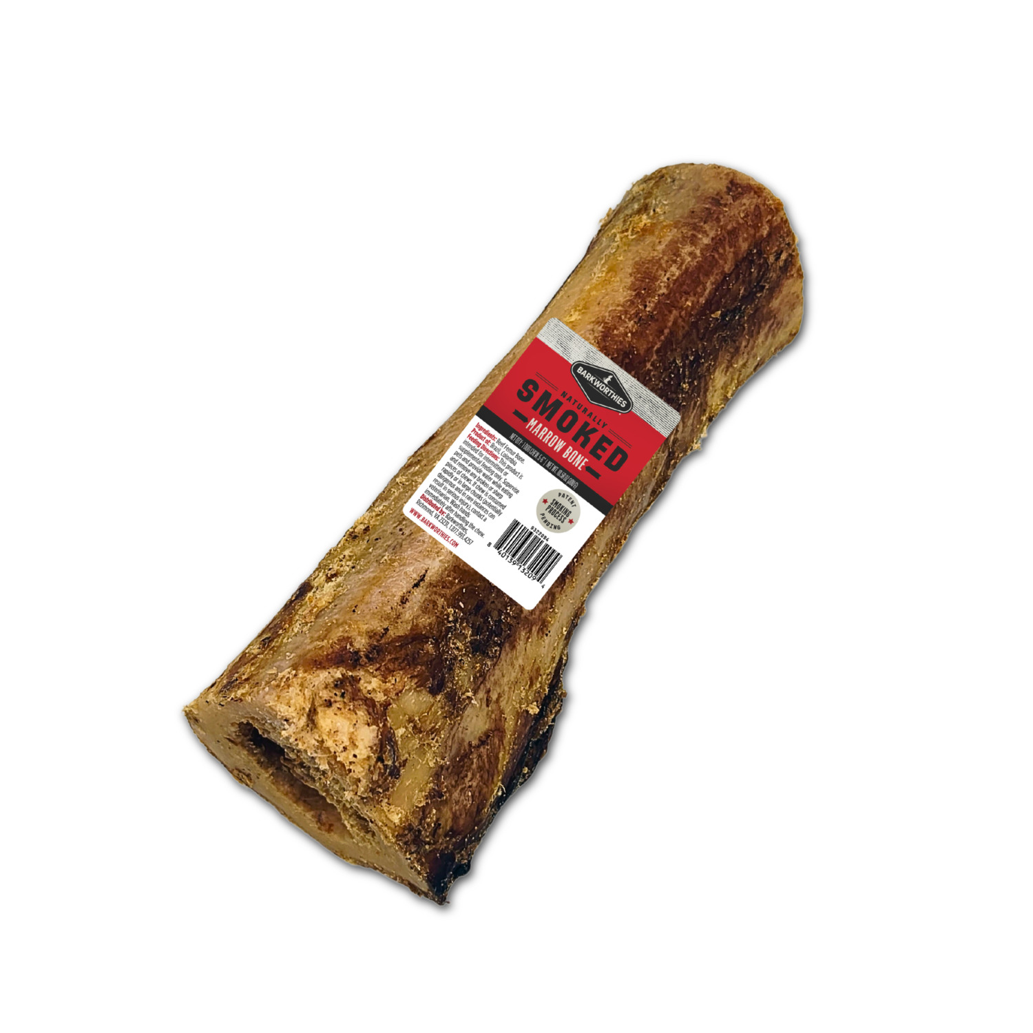Barkworthies Smoked Beef Marrow Bone Dog Treat, 5-6" , 1-Each