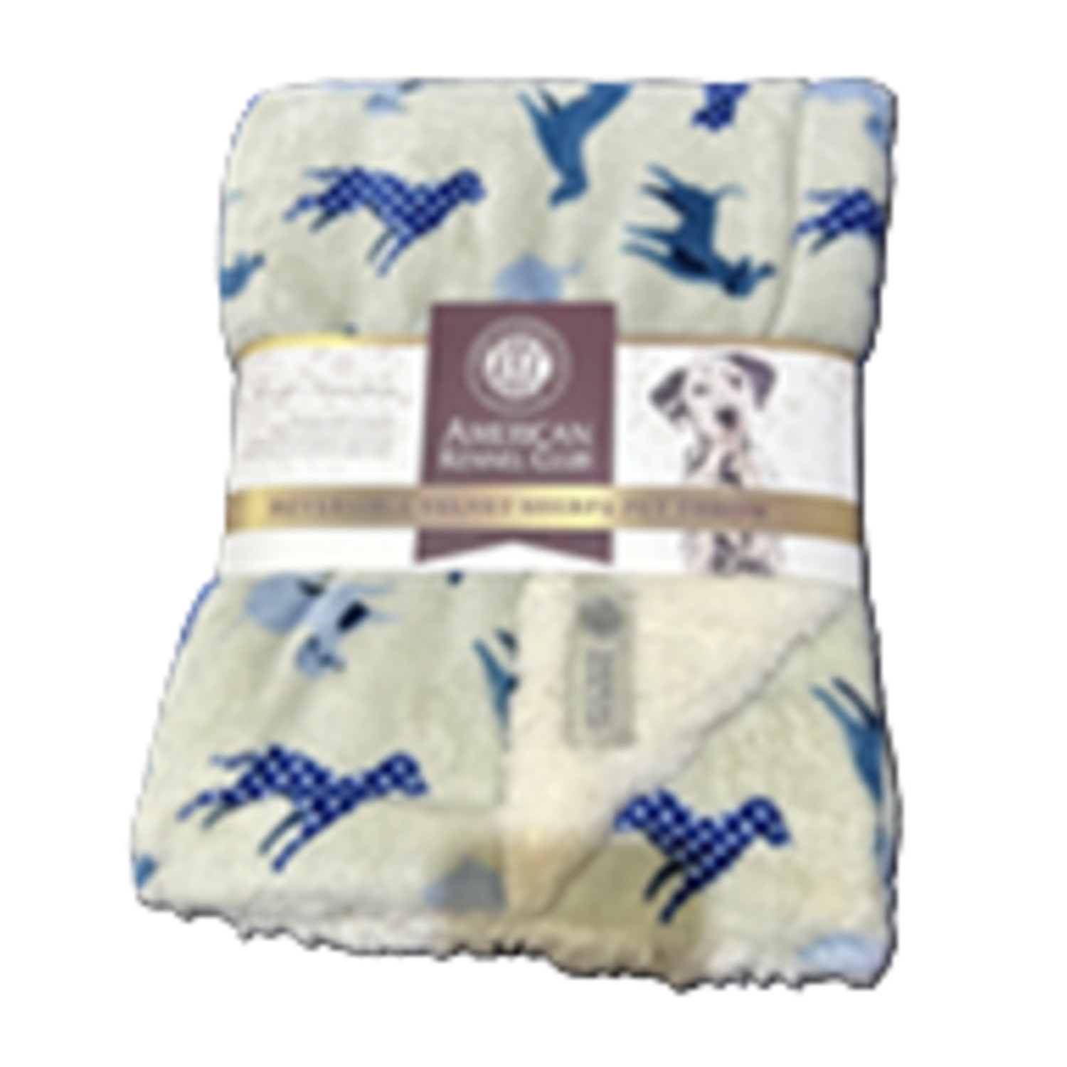 American Kennel Club Reversible Printed Dog & Cat Blanket, White, 30 By 40 Inches