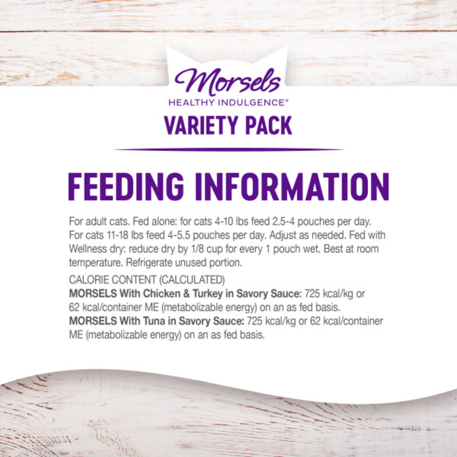Wellness Healthy Indulgence Morsels Adult Wet Cat Food, Natural, Protein-Rich, Grain-Free Morsels Variety Pack, 3-Oz Pouch 8-Pack