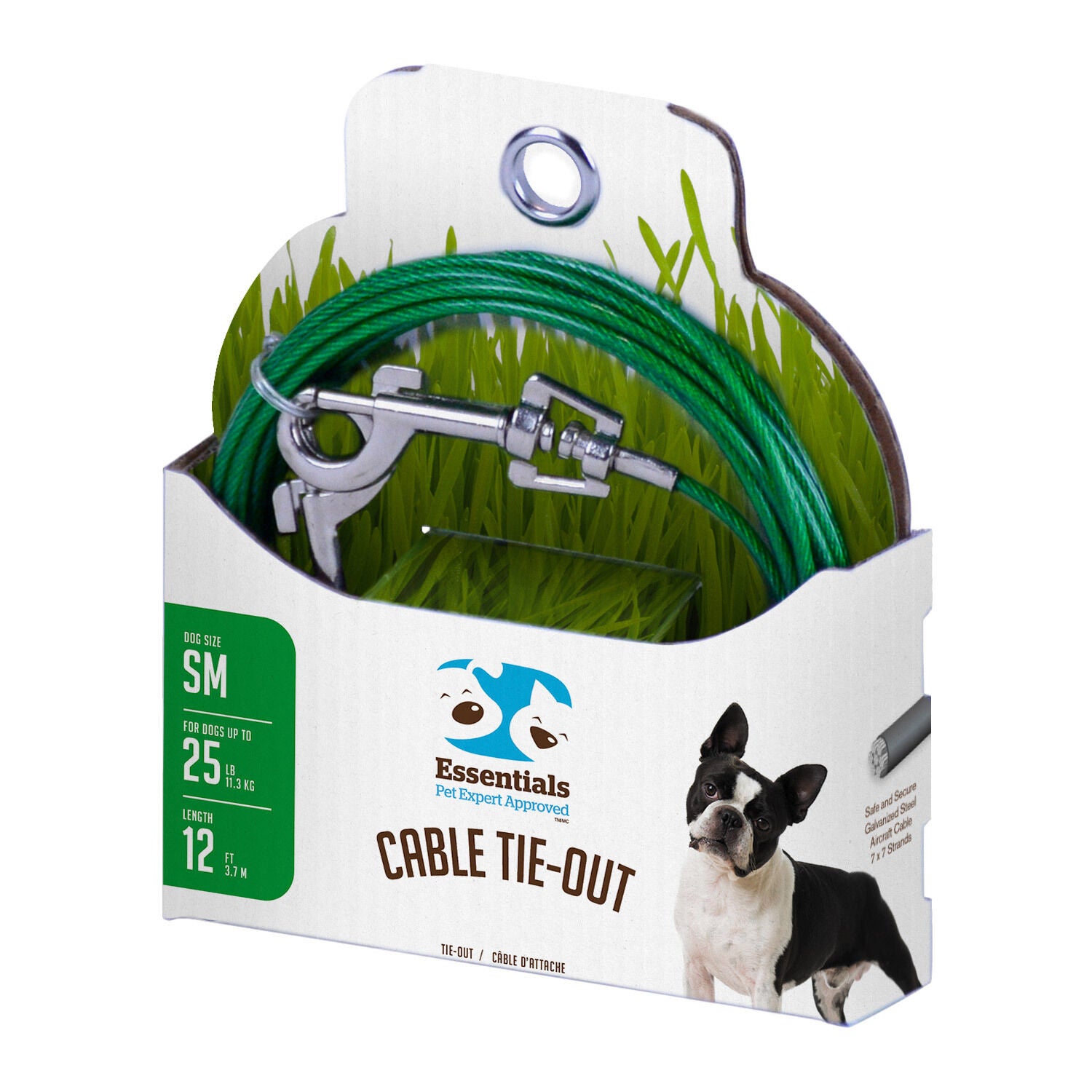 Boss Pet Small Dog Tie-Out 12'