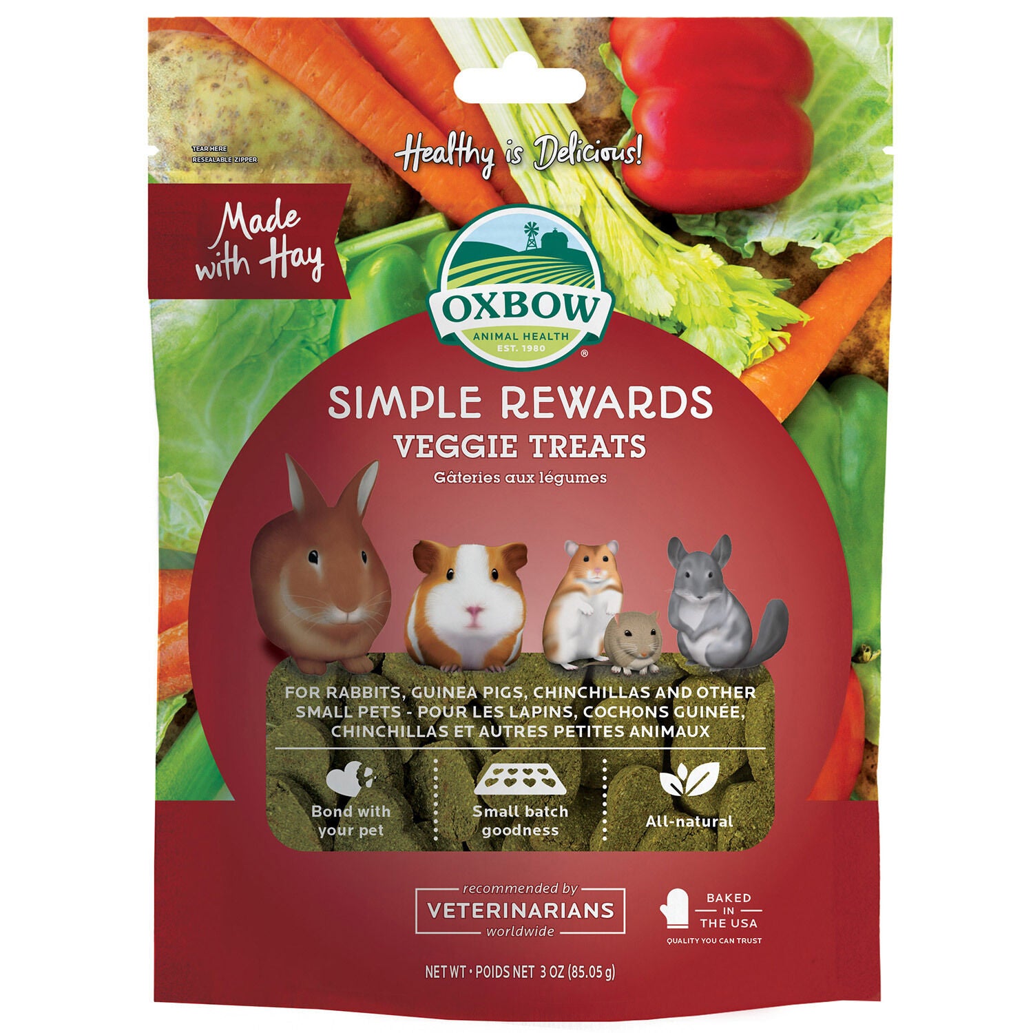 Oxbow Simple Rewards Veggie Treats For Small Animals Small Animal Treat