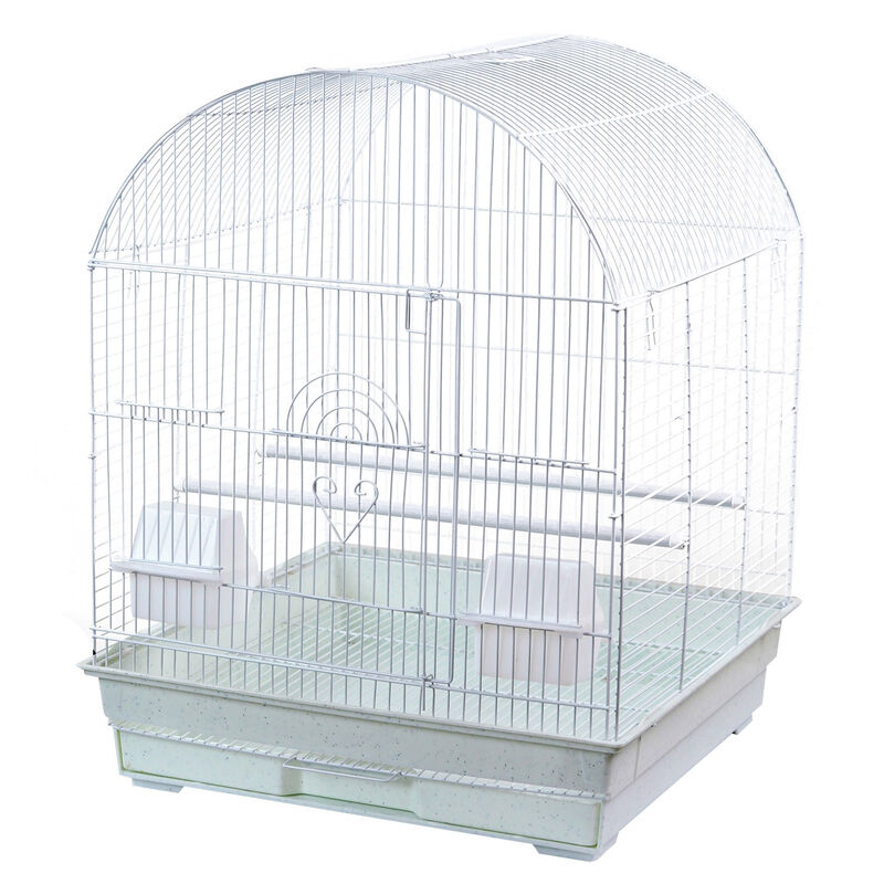 Dome Top Cage White For Birds image number 2