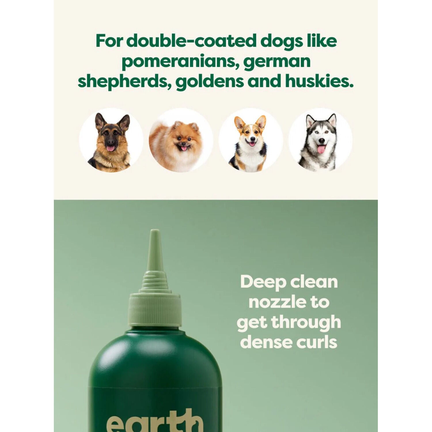 Earth Rated Detangler And Deshedding Dog Shampoo, White Tea & Basil Scent, 16-Oz