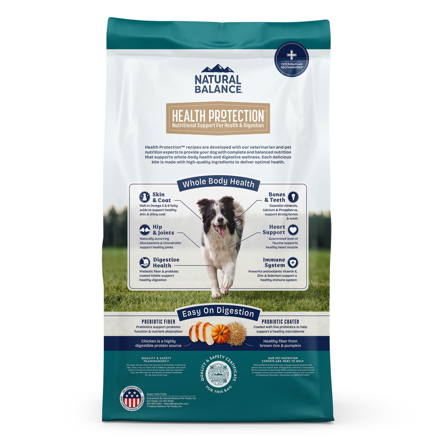 Natural Balance Health Protection Dry Dog Food, Chicken, Brown Rice & Pumpkin Recipe, 4-Lbs.