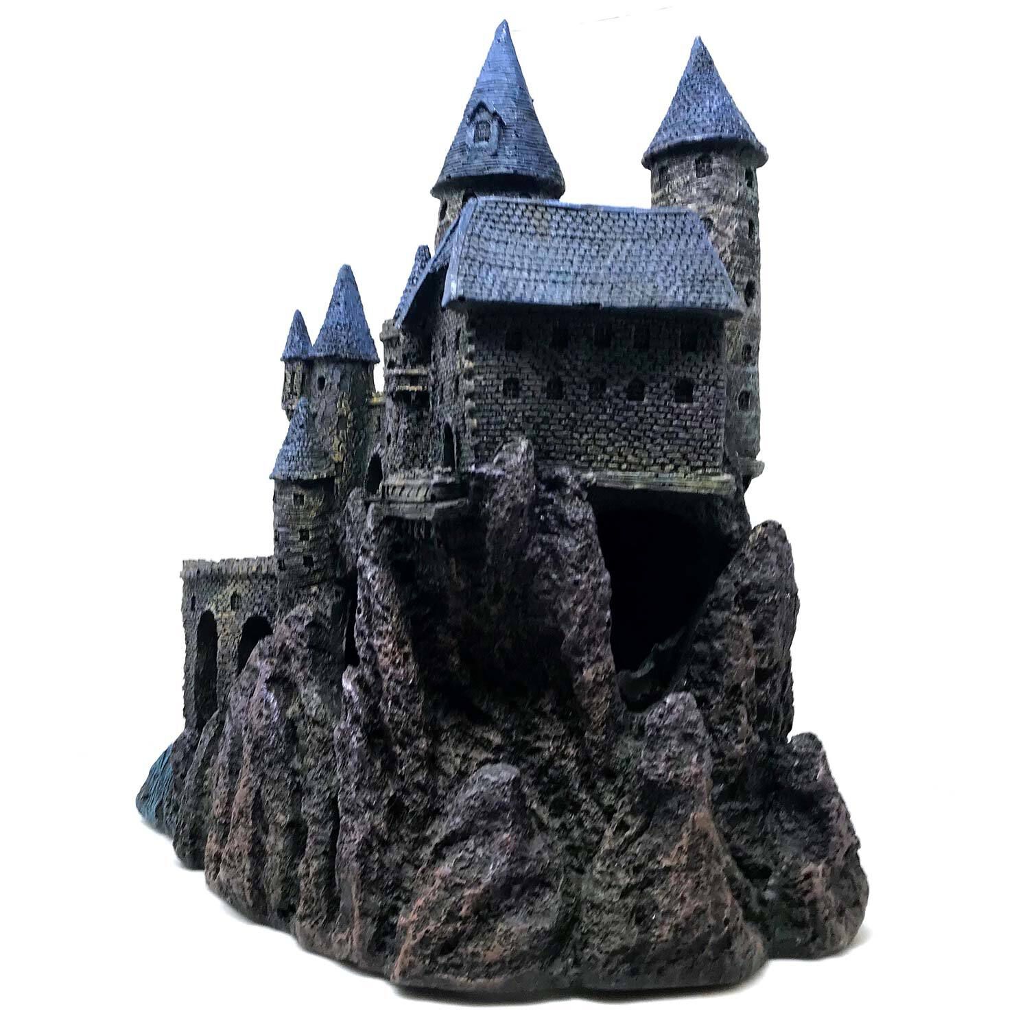 Penn-Plax Age-Of-Magic Wizards Castle Fresh & Salt Water Safe Aquarium Decoration &ndash; Extra Large