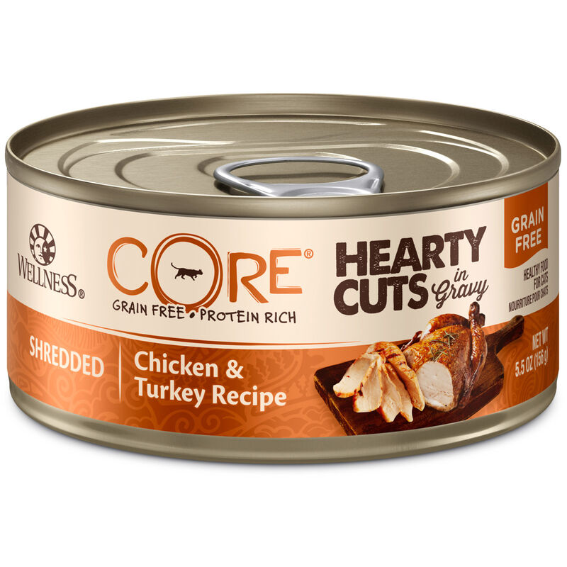 Core Hearty Cuts Chicken & Turkey Recipe Cat Food image number 1