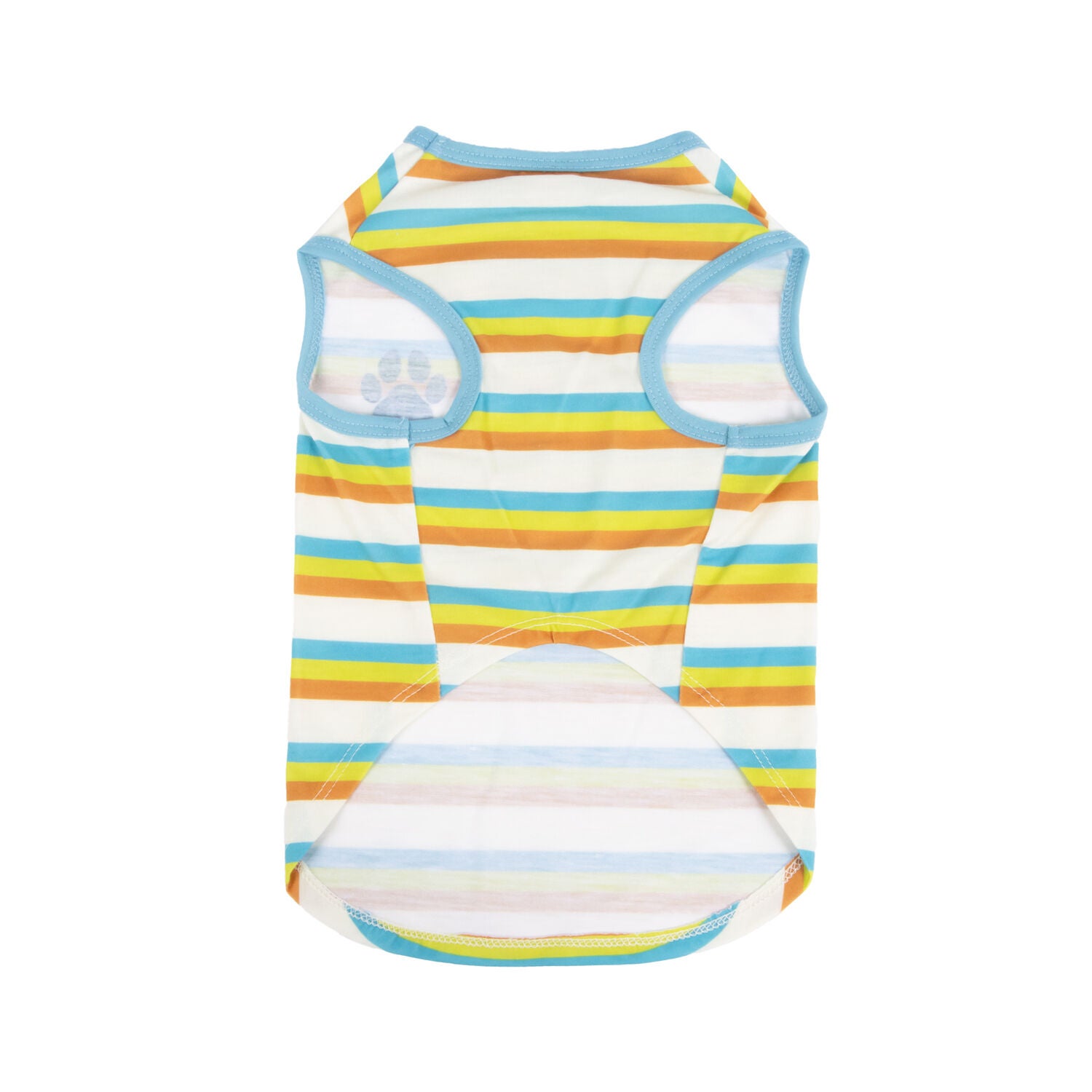 Bailey & Bella Multi-Colored Retro Stripes Tank Top Dog Shirt, Extra Large