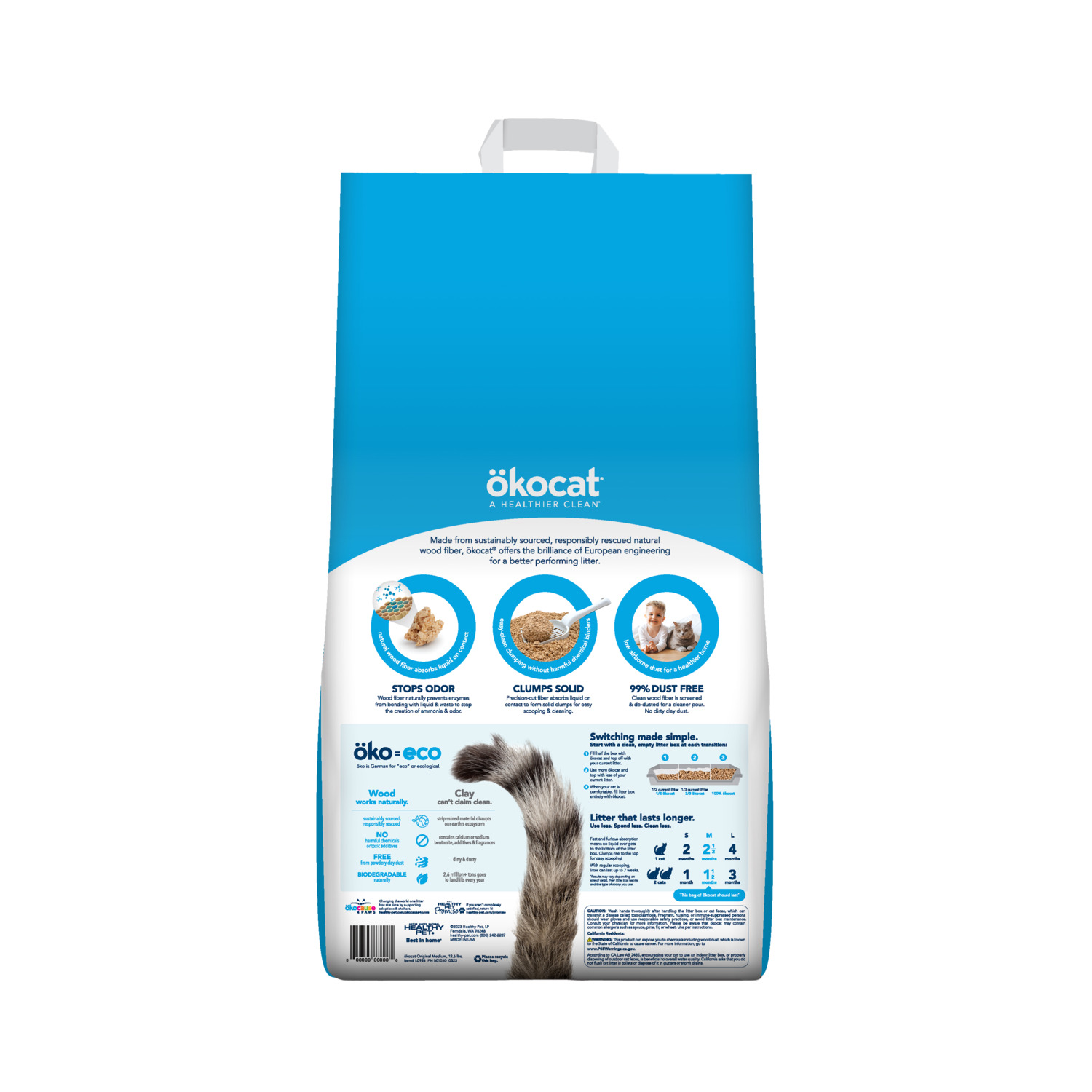 Okocat Original Clumping Wood Cat Litter