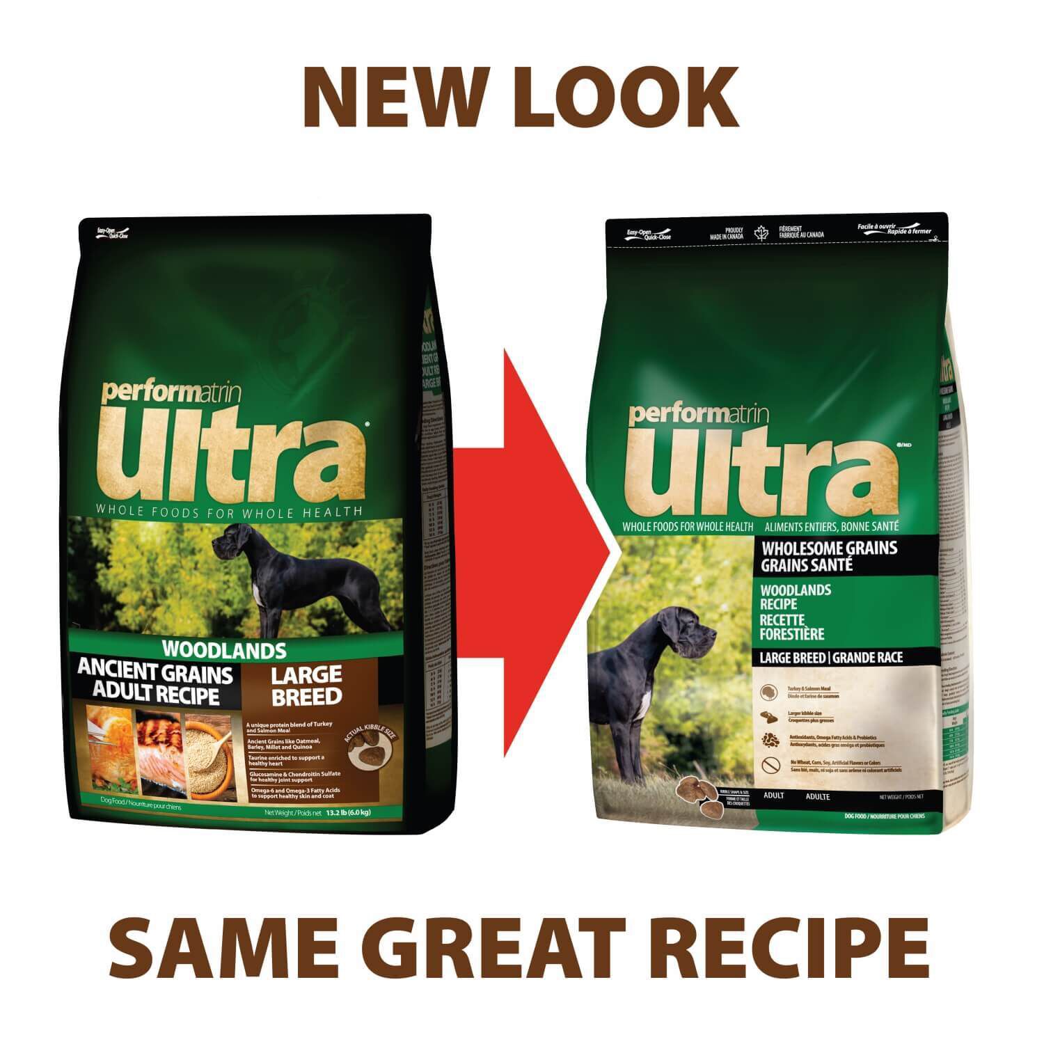 Performatrin Ultra Wholesome Grains Woodlands Large Breed Adult Dry Dog Food