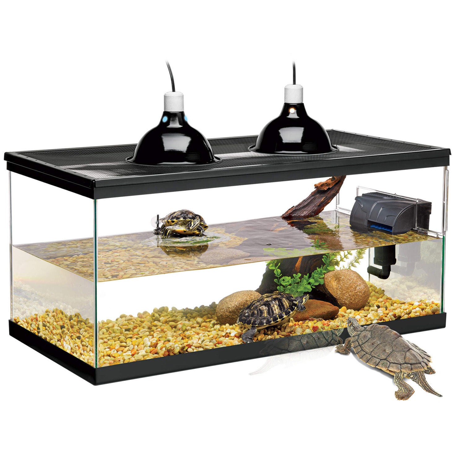 Zilla Deluxe Aquatic Turtle Kit Reptile Enclosure