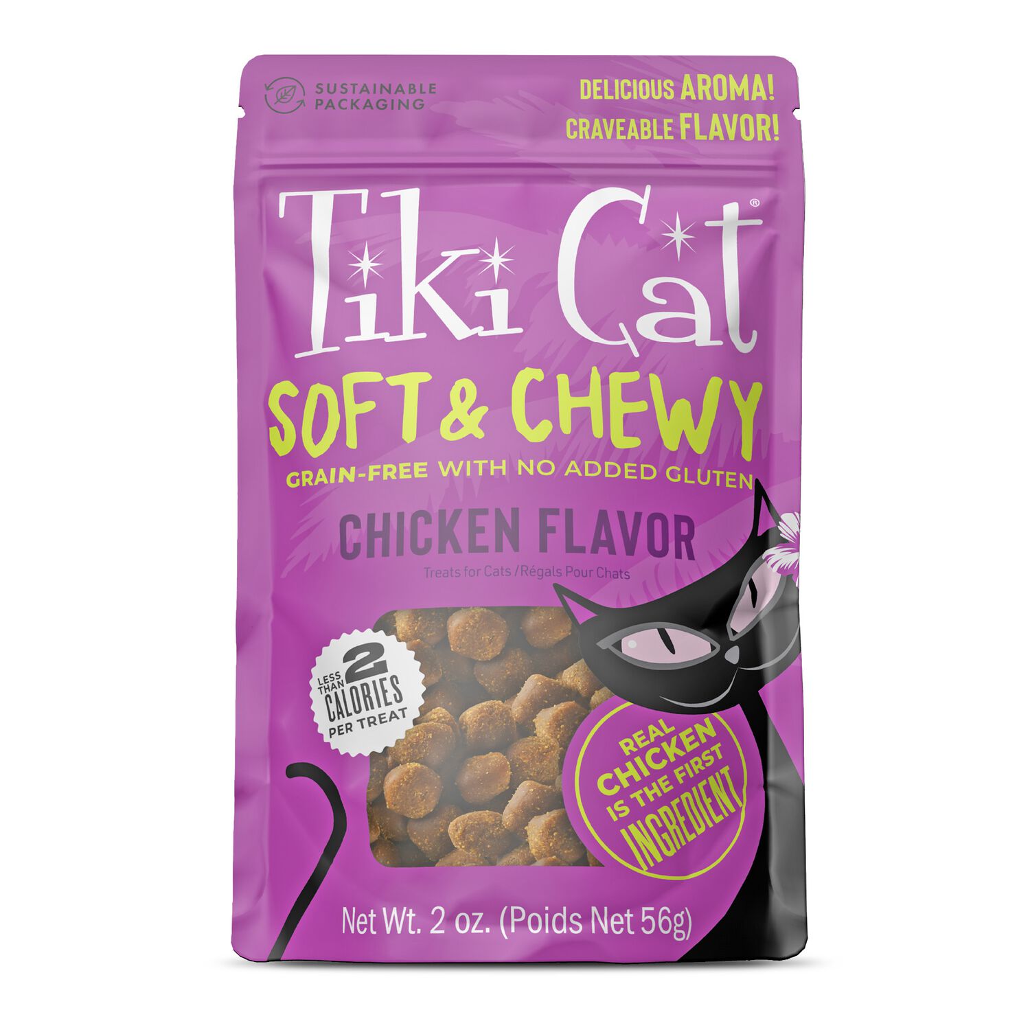 Tiki Cat Soft & Chewy Chicken Flavor Treats, 2-Oz Bag