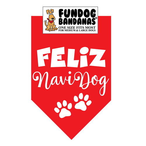 Fundog Bandana - Feliz Navidog Dog Bandana