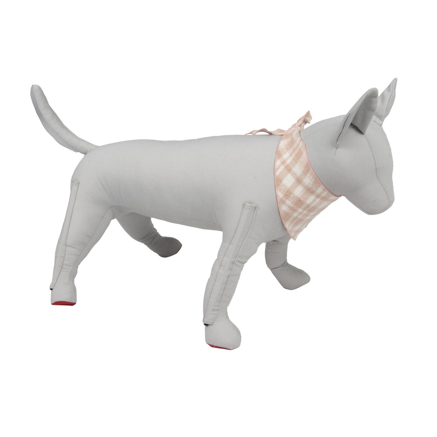 Simply Dog Pink Plaid Dog Bandana, Medium/Large
