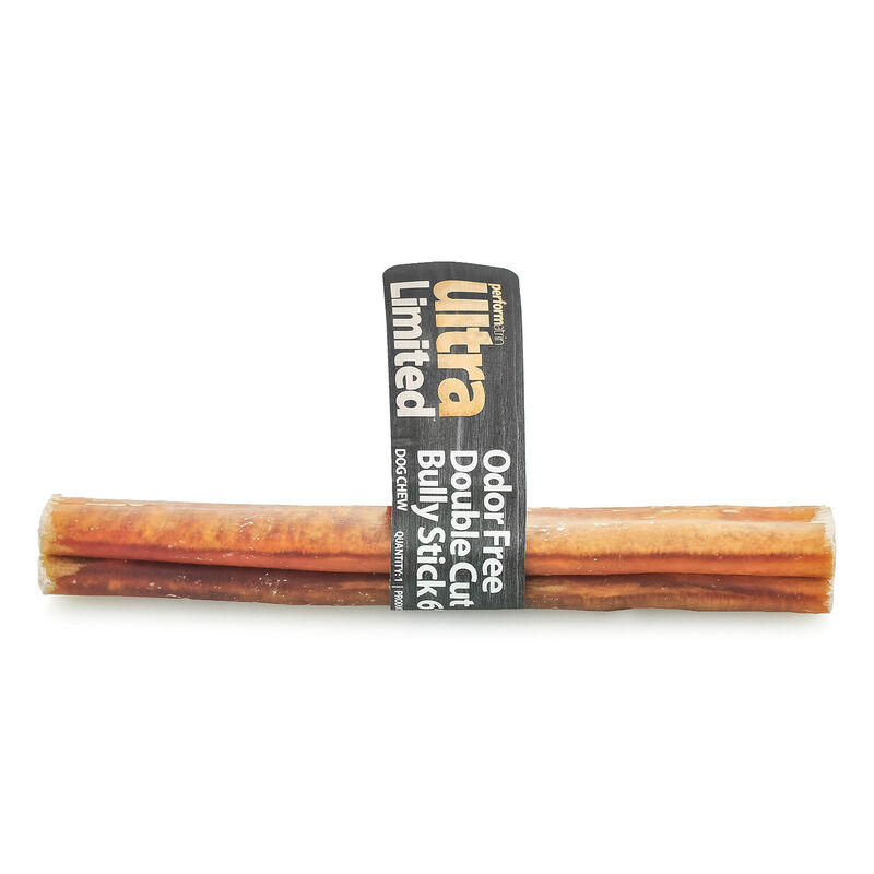 Limited Natural Odor Free Double Cut Bully Stick Dog Treat image number 1