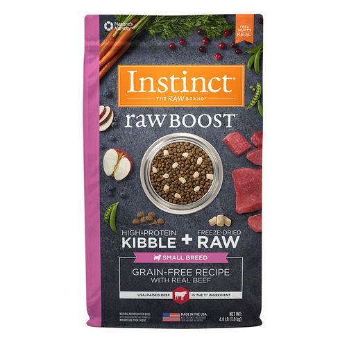 Raw Boost Grain Free Recipe With Real Beef Small Breed Dog Food