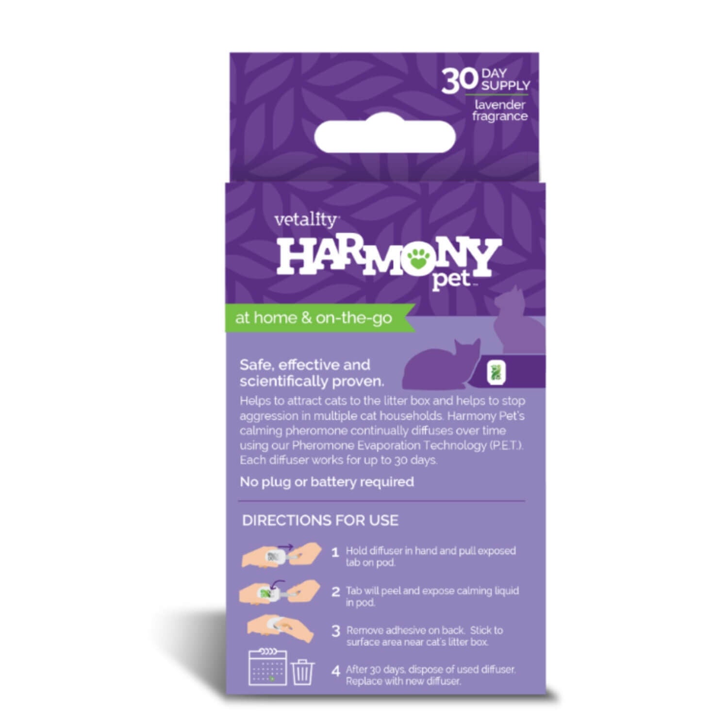 Vetality Harmony Pet Calming Cat Litter Box Diffuser
