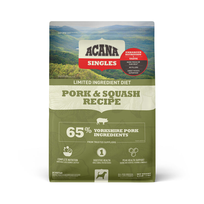 Singles Pork & Squash Recipe Dog Food image number 1