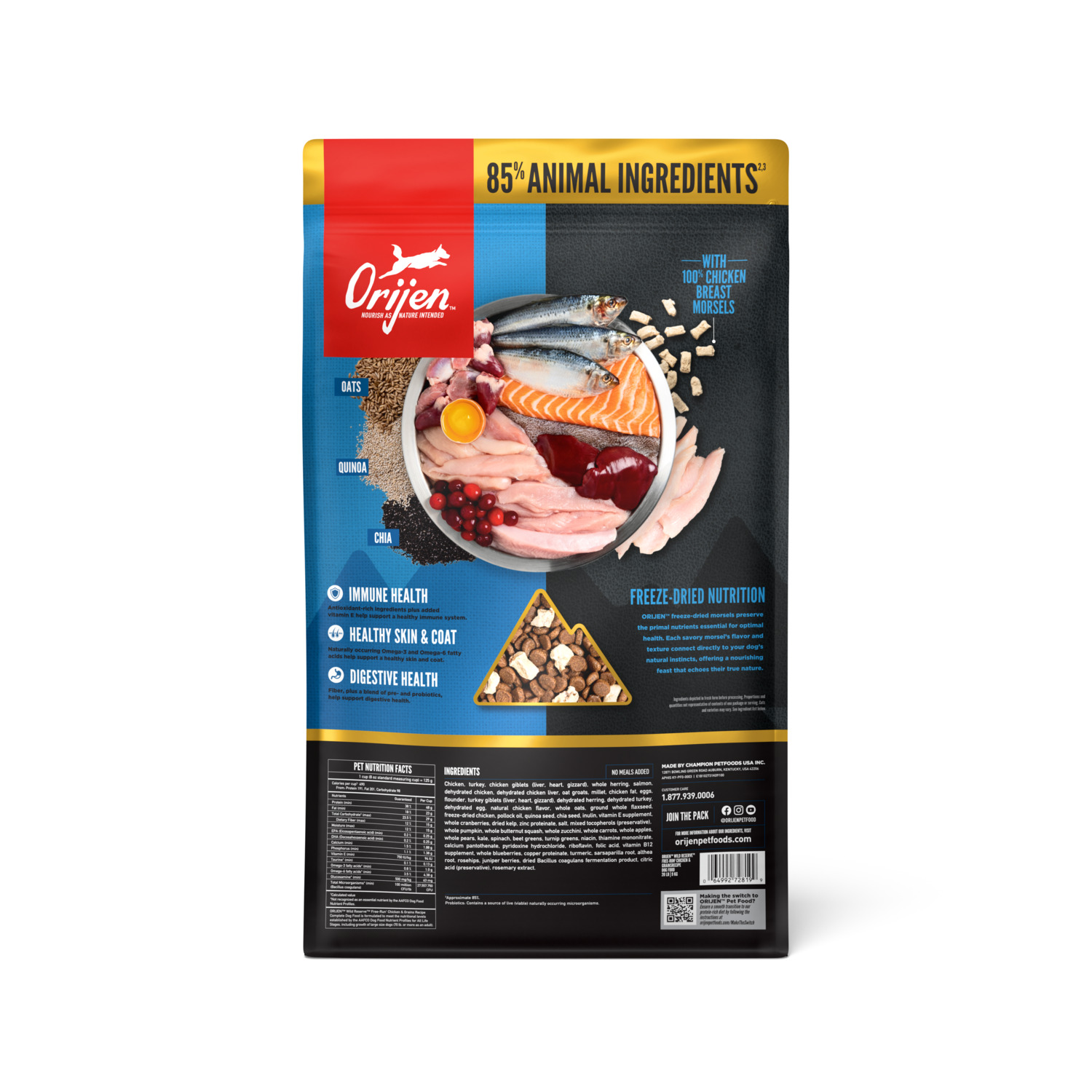 Orijen Wild Reserve Dry Dog Food, Free-Run Chicken Dry Dog Food, 4-Lb
