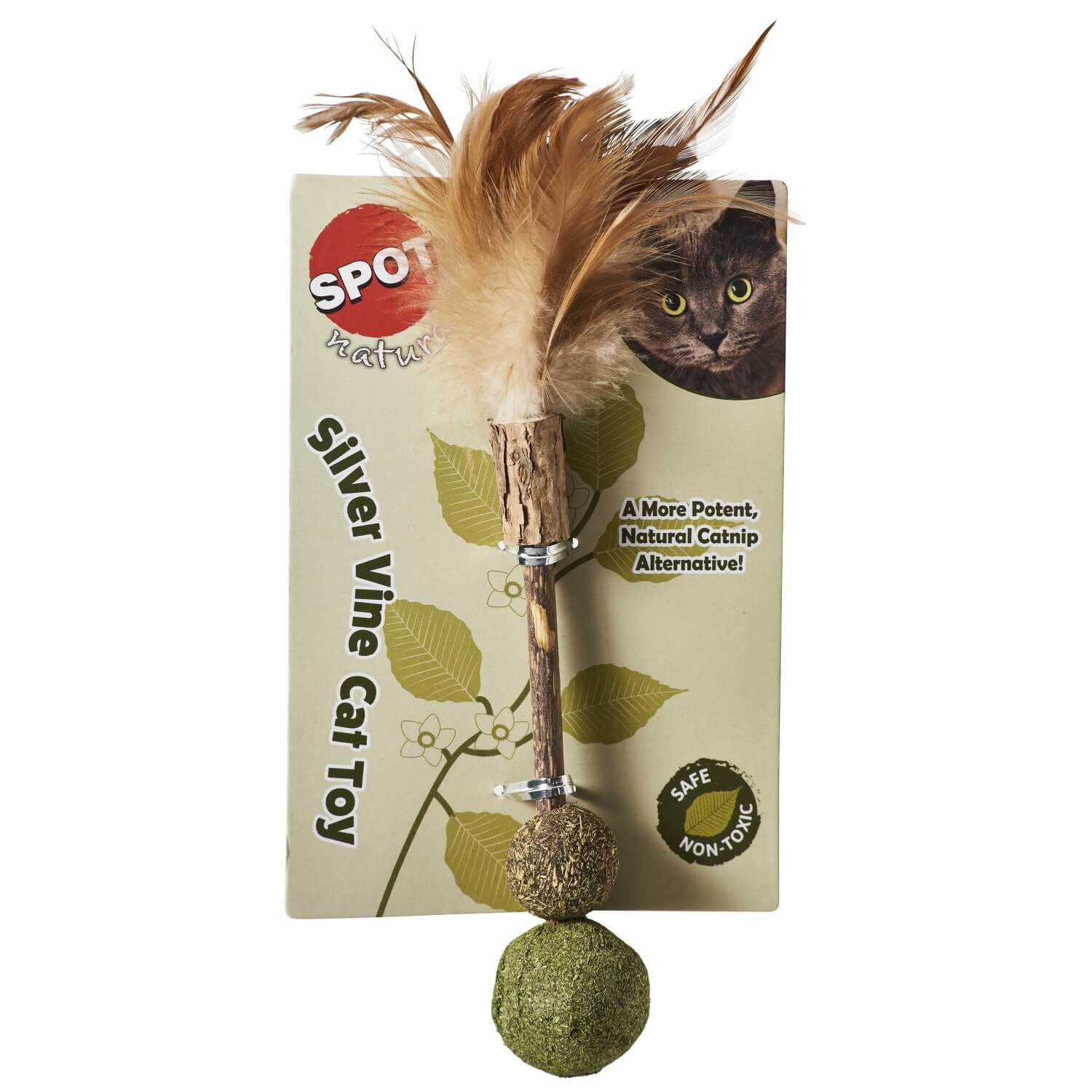 Spot Silvervine Medium Cat Toy, Assorted