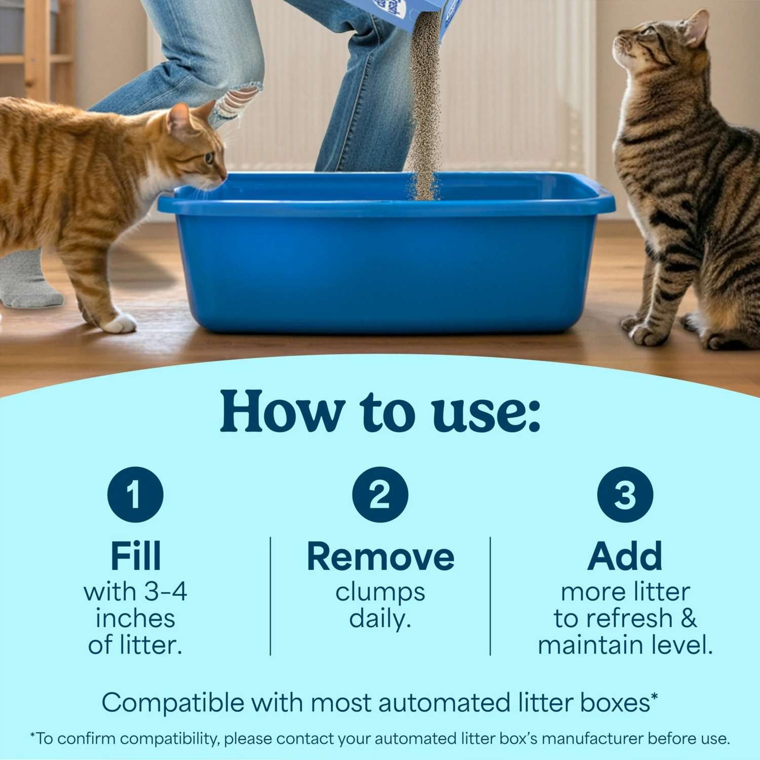 Fresh Step Odor Shield Light Weight Multi-Cat Clumping Cat Litter With Febreze Freshnees, 11.5-Lb
