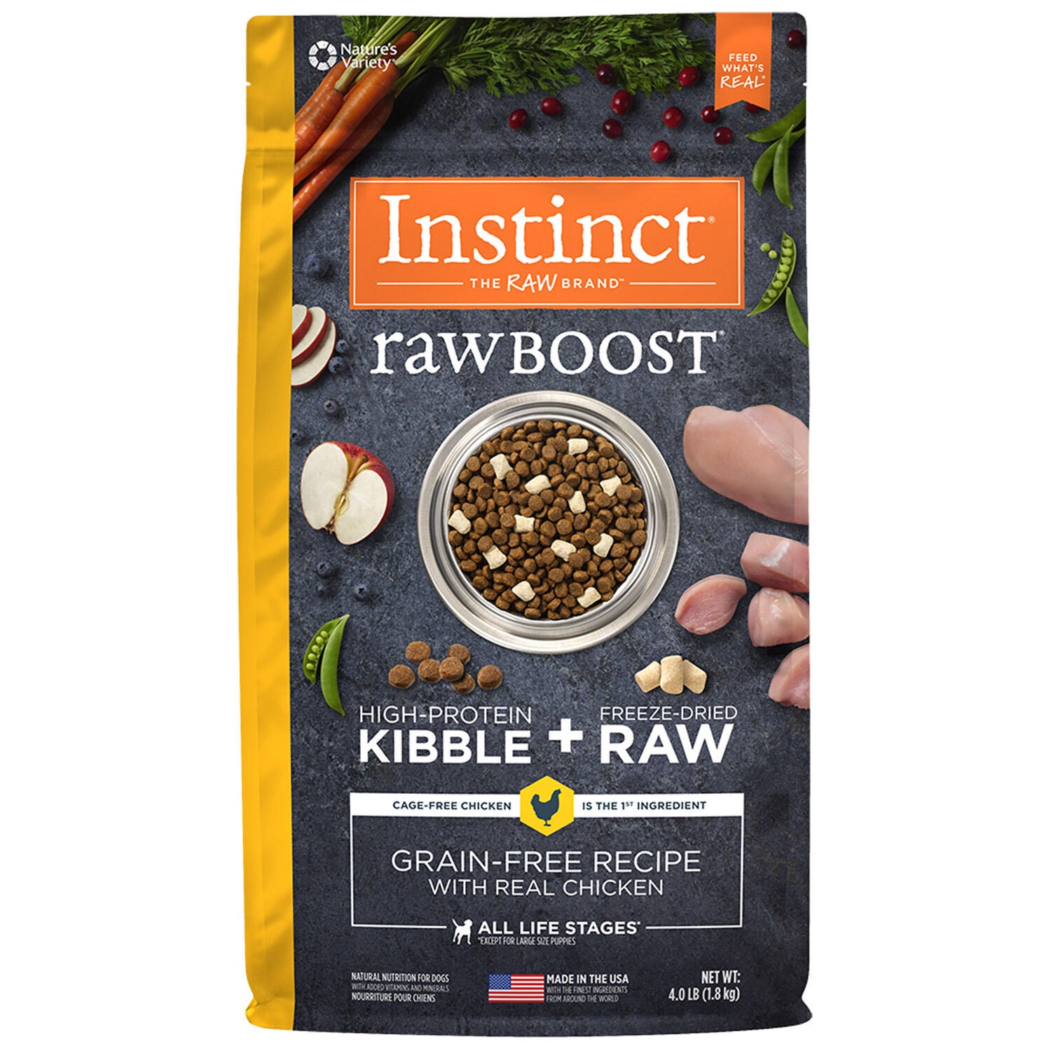 Instinct Raw Boost Grain-Free Recipe With Freeze-Dried Raw Chicken Dry Dog Food