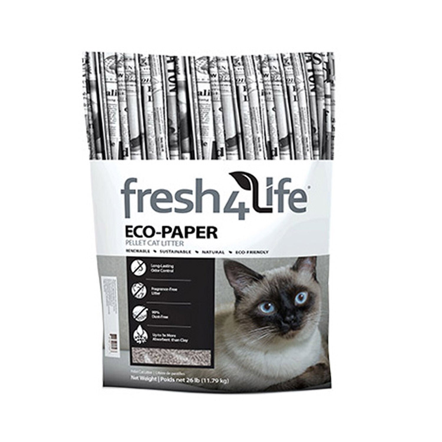 Eco Paper Pellet Cat Litter 26lb Pet Supermarket
