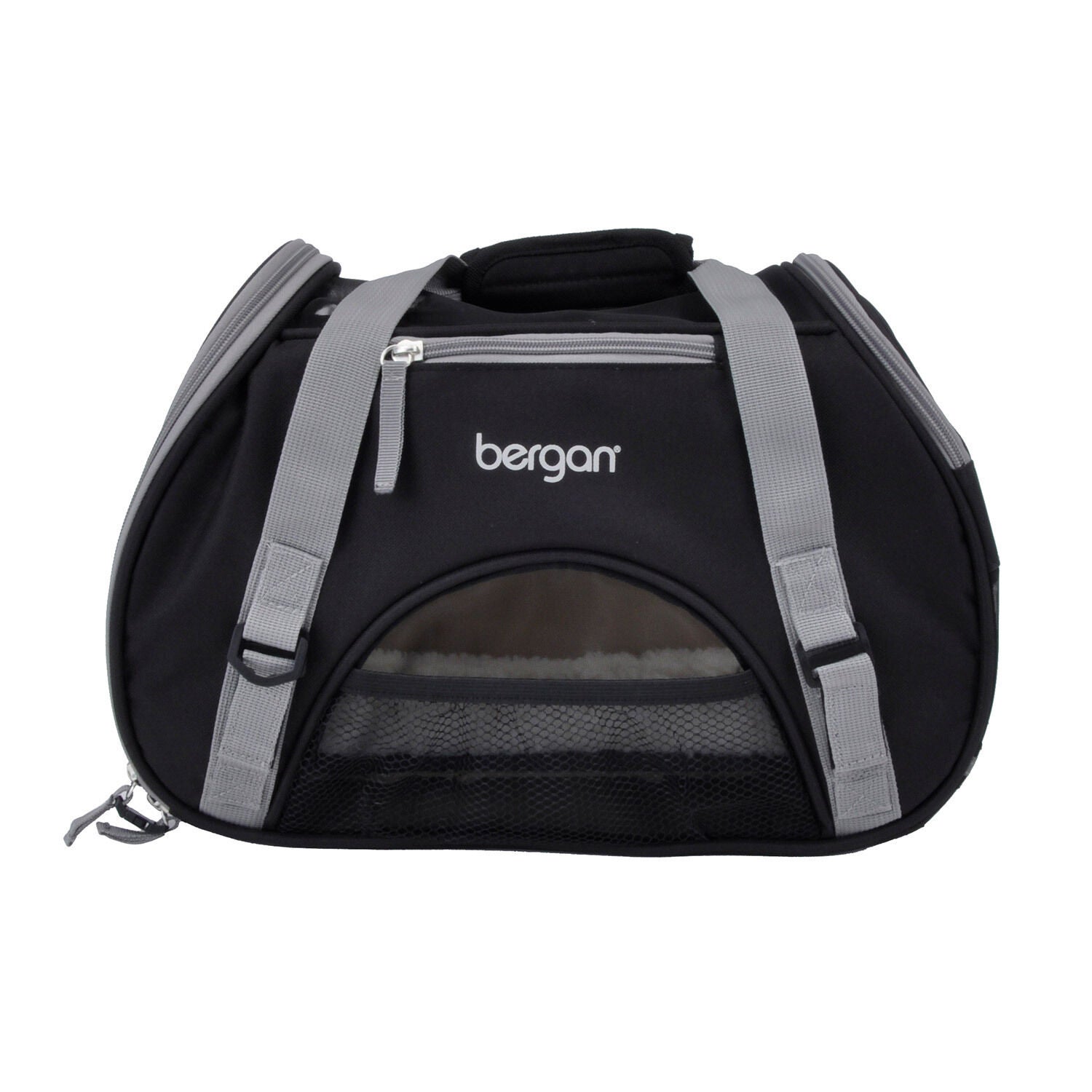 Bergan Comfort Airline Approved Cat & Dog Carrier Black/Brown, Large