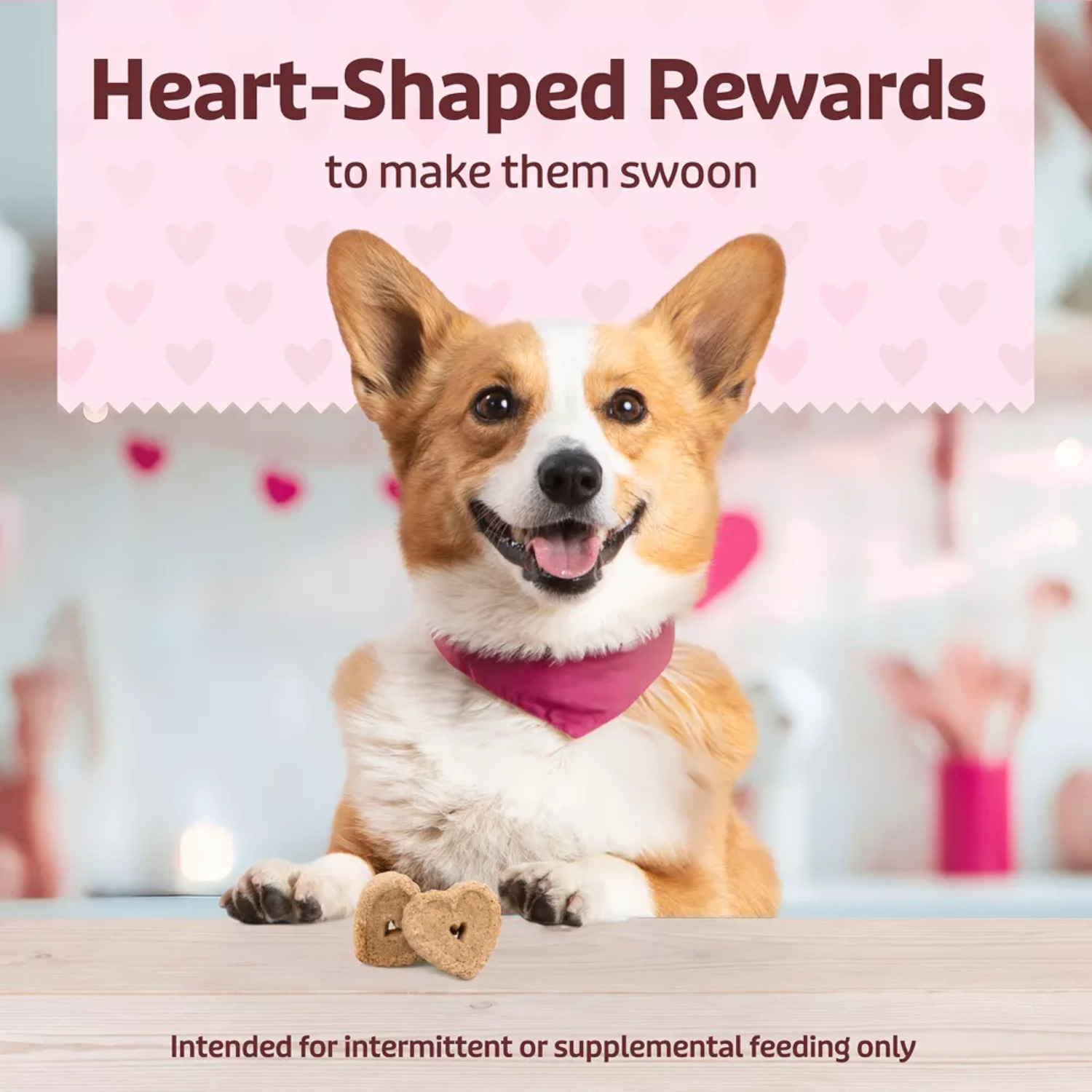 Blue Buffalo Be Mine Bars Heart-Shaped Healthy & Crunchy Dog Biscuits, Natural Valentine&rsquo;S Dog Treats, Baked With Oatmeal & Cinnamon, 11-Oz Bag