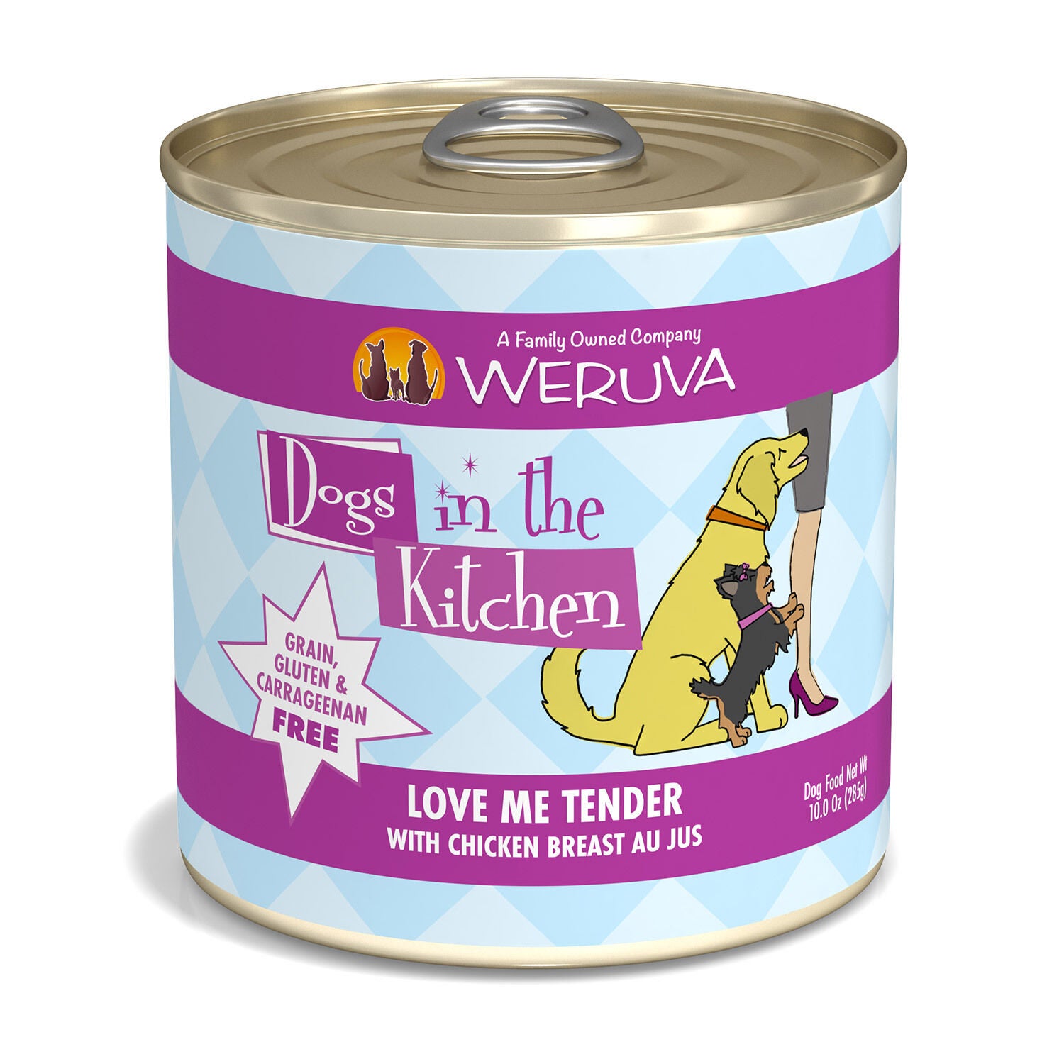 Weruva Dogs In The Kitchen Love Me Tender With Chicken Breast Au Jus Wet Dog Food, 10-Oz Pack Of 12