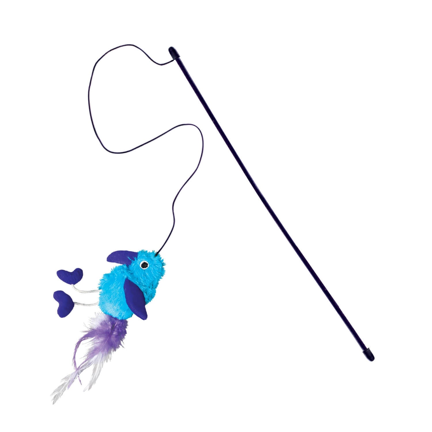 Kong Teaser Feather Cat Teaser & Wand Cat Toy - Assorted