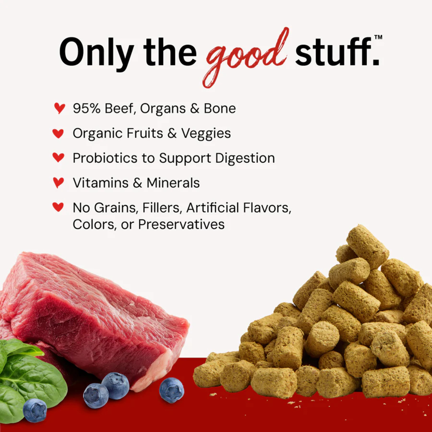 Stella & Chewy's Freeze-Dried Raw Meal Mixers Dog Food Topper - Stella's Super Beef Recipe, 1-Ounce Bag