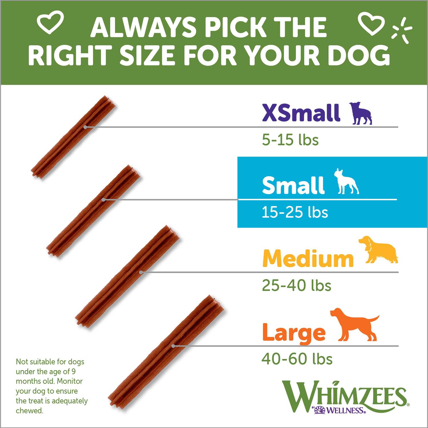 Whimzees Stix Natural Grain-Free Dental Dog Treats, Small, 1 Count