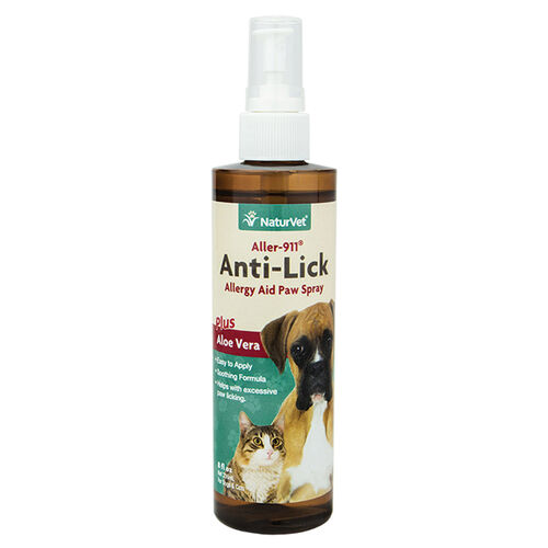 Aller 911 Anti Lick Allergy Aid Paw Spray Plus Aloe Vera