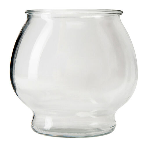Footed Glass Fish Bowl
