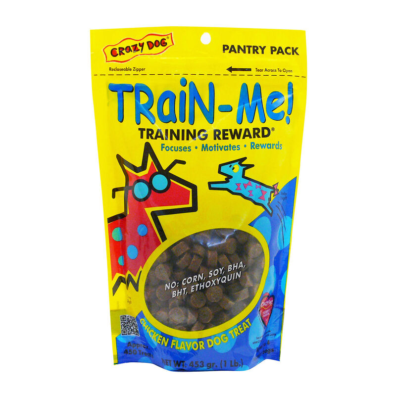 Crazy Pets Train Me! Soft & Chewy Dog Treats, Chicken