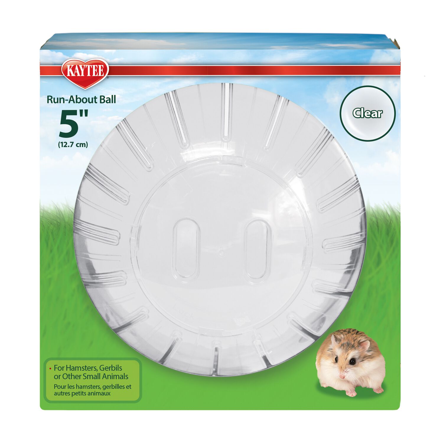 Kaytee Run-About Ball Mini Clear Small Animal Exercise Ball Toy, 5"