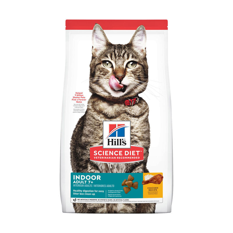 Hill'S Science Diet Adult 7+ Indoor Chicken Recipe Cat Food image number 1
