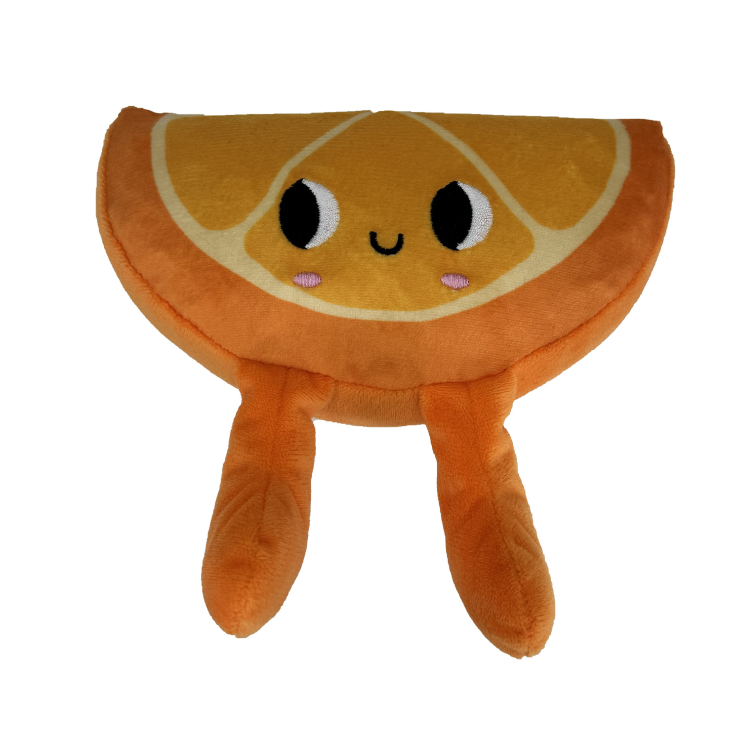 #Bff Juicy Blooms Orange Wedge Dog Toy, Small, 6"