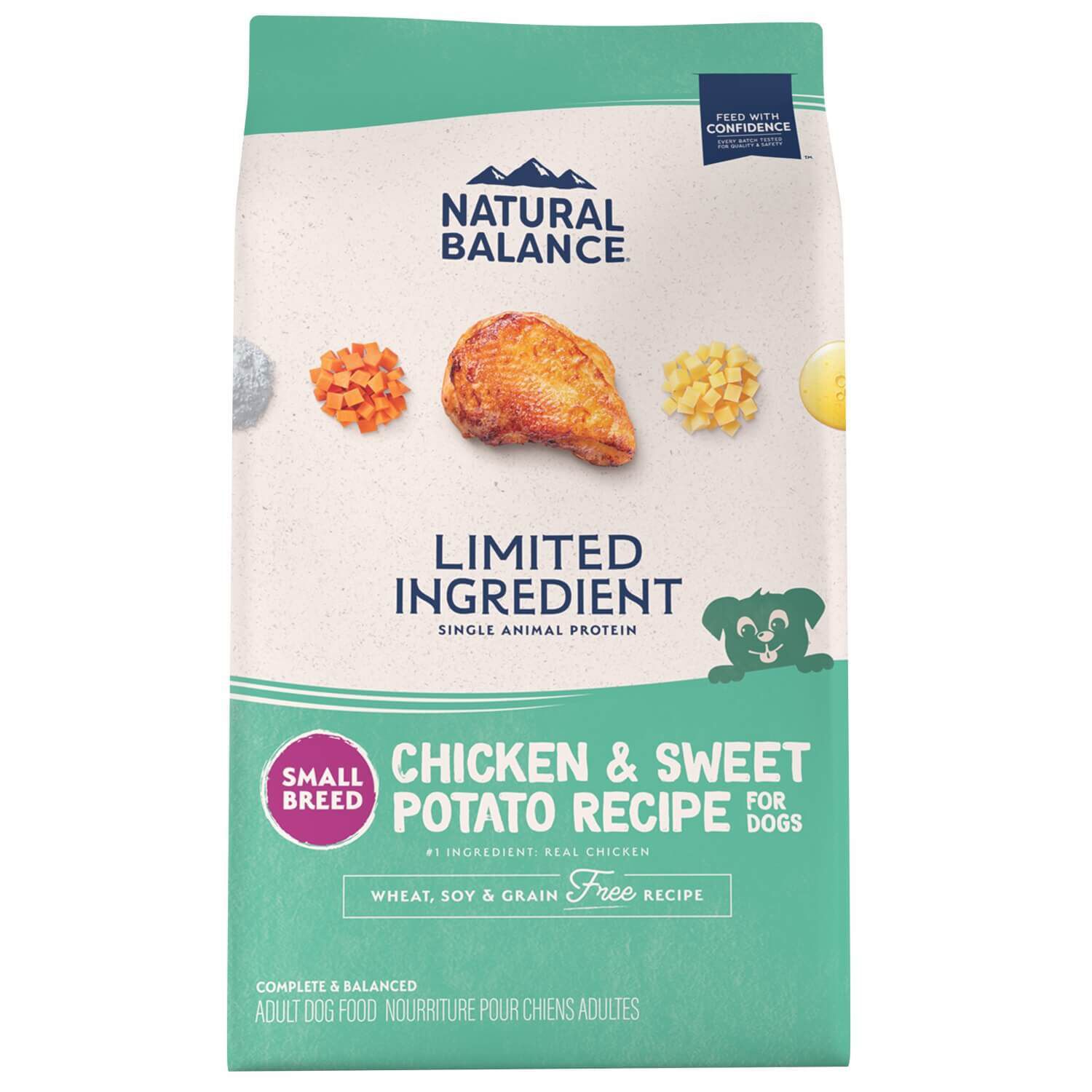 Natural Balance Limited Ingredient Grain Free Chicken & Sweet Potato Small Breed Recipe Dry Dog Food, 12-Lb
