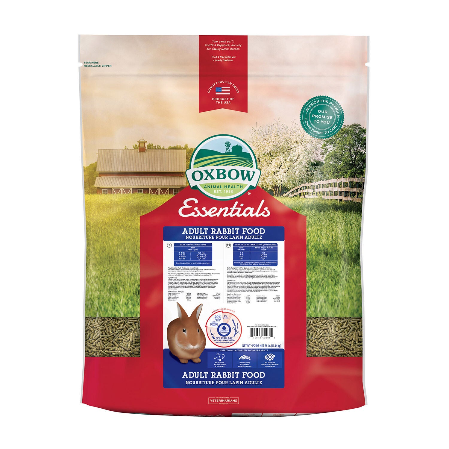 Oxbow Essentials Adult Rabbit Food