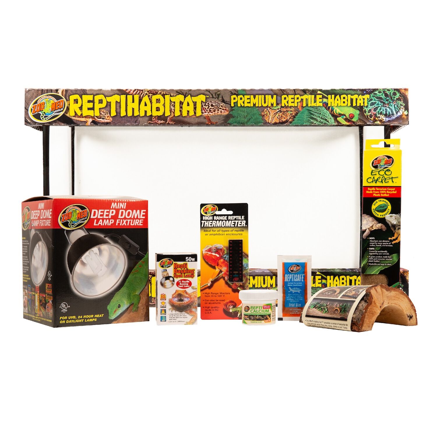 Zoo Med Reptihabitat 10 Gallon Desert Starter Kit Reptile Enclosure