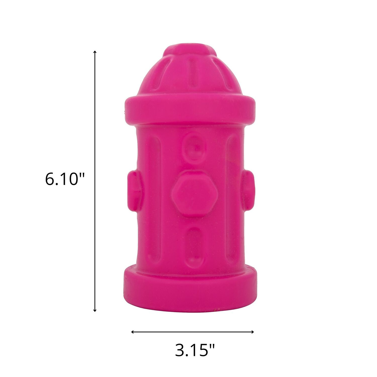 Chews Hues Pink Hydrant Squeaker Medium To Large Sized Dog Toy